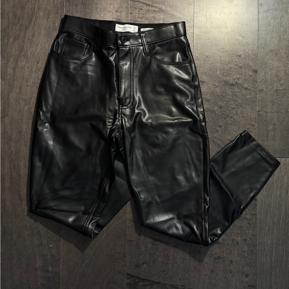 Abercrombie Curve-Love Vegan Leather Pant